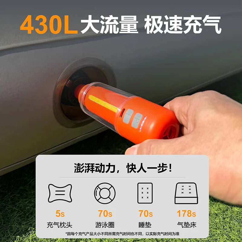 AirGo™ Portable Air Pump & Travel Light